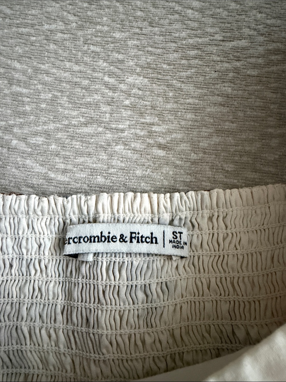 Abercrombie & Fitch Cream Emerson mini dress - Picture 2 of 3